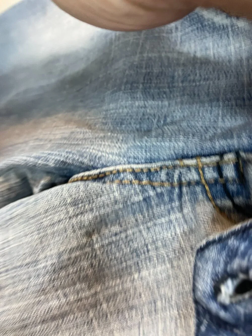 Hydraulic denim jean